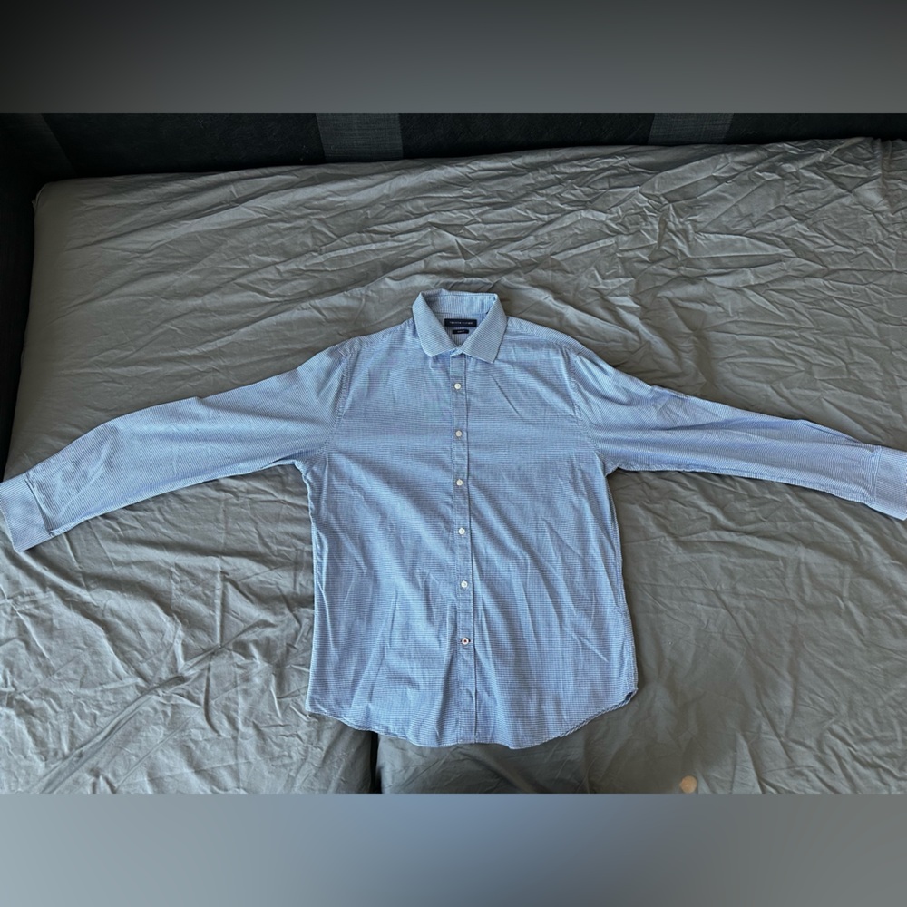Tommy Hilfiger Sky Blue Casual Button-Down Shirt